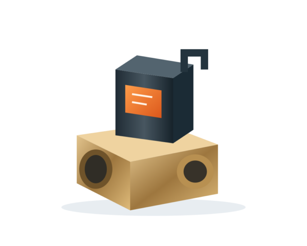 Original technical illustration: valve (demo) Illustration of an industrial valve — sample product